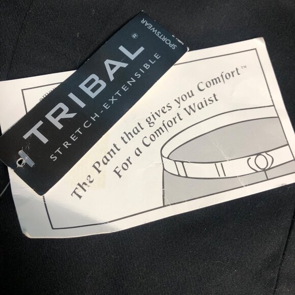 Tribal Black Capri Womens Size 8 Stretch Sportswear Comfort Waist Pants NEW - Picture 6 of 8